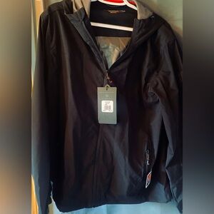 Men’s Hawks & Co packable Rain Defender Black jacket